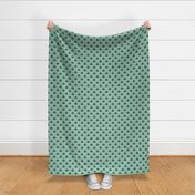 froggy damask - mint - extra small