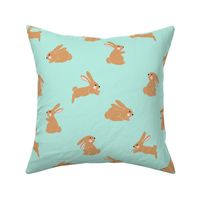 Easter Bunnies light turquoise
