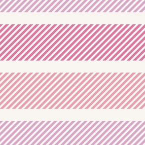 jumbo stripes / pink and purple / B