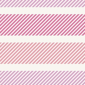 medium stripes / pink and purple / B