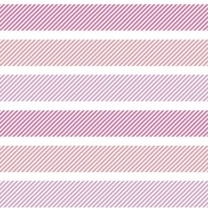 mini stripes / pink and purple / B