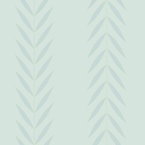 Laurel Leaf Stripe in Dark and Light Celadon
