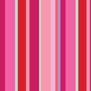 Valentine Stripes-Mint, Pink, Red, Mauve-small