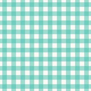 Turquoise Gingham Check