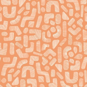 (L) Lined shapes - orange