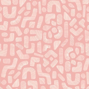 (L) lined shapes - pink