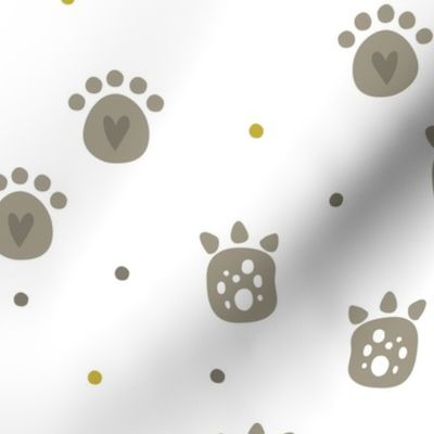 Dino Tracks: Playful Baby Dinosaur Footprints