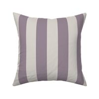 2” Mauvelous Plum and Taupe Vertical Stripes