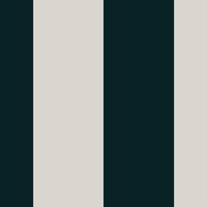 2” Black Green and Taupe Vertical Stripes 