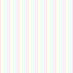 Fun Stripes-Pastel Rainbow- small scale 