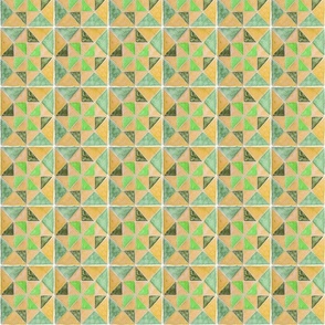 Quilted Triangles - Lush