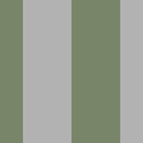 2” Succulent Green and Grey Vertical Stripes 