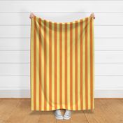 2” Marigold and Butter Vertical Stripes