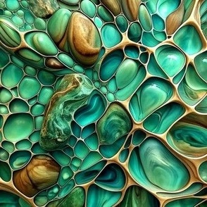 Beautiful Green Abstract Tortoiseshell Texture