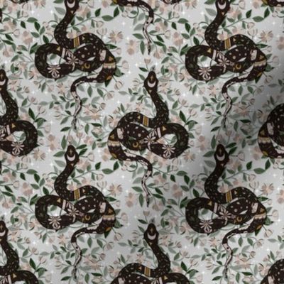 Small // Tiny - Infinite Serpent Floral - Neutral 