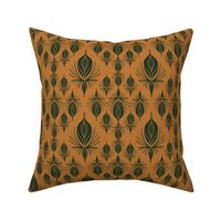 Punta Cana Oasis Radiance: Geometric Gold Teal Floral, Small