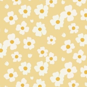 White_Floral_On_Lemon_Yellow