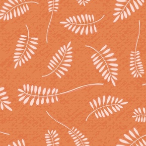 Pink Orange Winter Garden Fern Florals