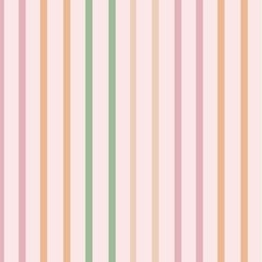Summer stripe pinks and greens