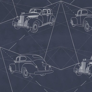 vintage cars-blueprint