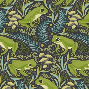 frog forest blue