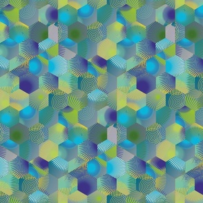 Hexagon-Blue-Yellow-Large