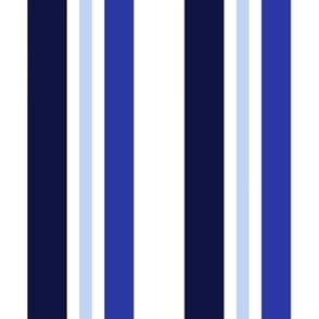Callista~Stripe Indigo Blue