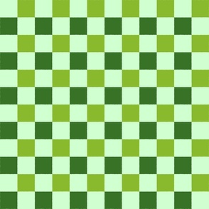 Frog Plaid in Green