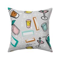 Retro Cocktail pattern 60's vibes g