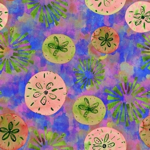 Sand Dollars Pink Purple