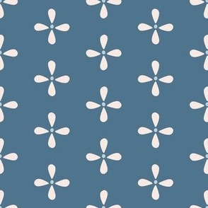 Small Emma's Attic Treasures minimalist floral in pink and blue- French Country