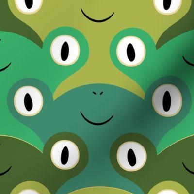 green frogs tessellation by rysunki_malunki