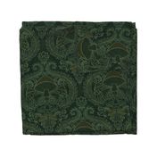 Frogs and Mushrooms Damask- Magic Forest- Medium