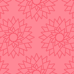 Abstract-water-lilly-with-dark-pink-outlines-on-soft-pink-XL-jumbo