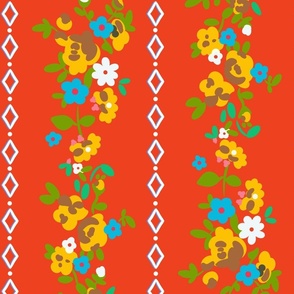 Adele Floral in Orange and Yellow (large)