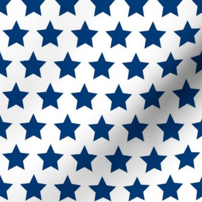 Medium Fourth of July old glory blue stars on white USA patriotic