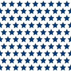 Small Fourth of July old glory blue stars on white USA patriotic