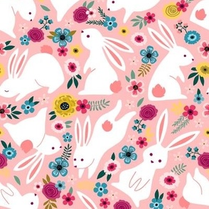 Rabbits and Bloom blush pink