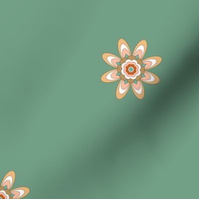 Relaxing with Mandalas - Small Blooms Olivine