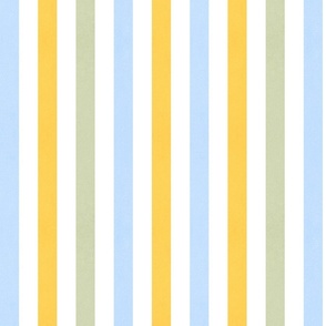 (S) Retro Geo Stripes Pastel Sage Green, Blue and Yellow #minimaldecor #Springstripes #Easter #retrostripes #70s #softpastels #stripebedding #spoonflowercollection