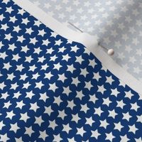 Mini Fourth of July white stars on old glory blue USA patriotic