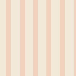 Blush and beige stripe- small