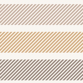 jumbo stripes / earth tones / C