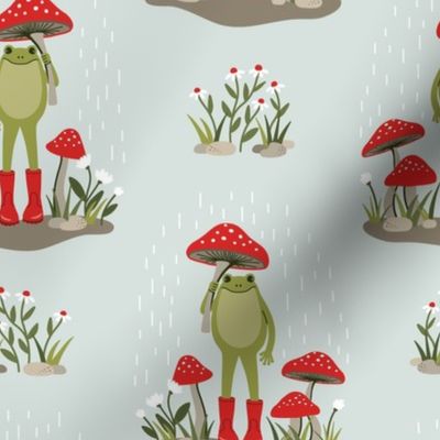 Rainy Day Frogs - Medium Scale