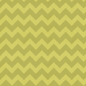 Hand painted chevron in light yellow and dark mustard yellow