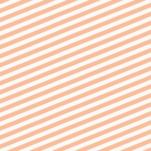 Peachy Diagonal Stripes