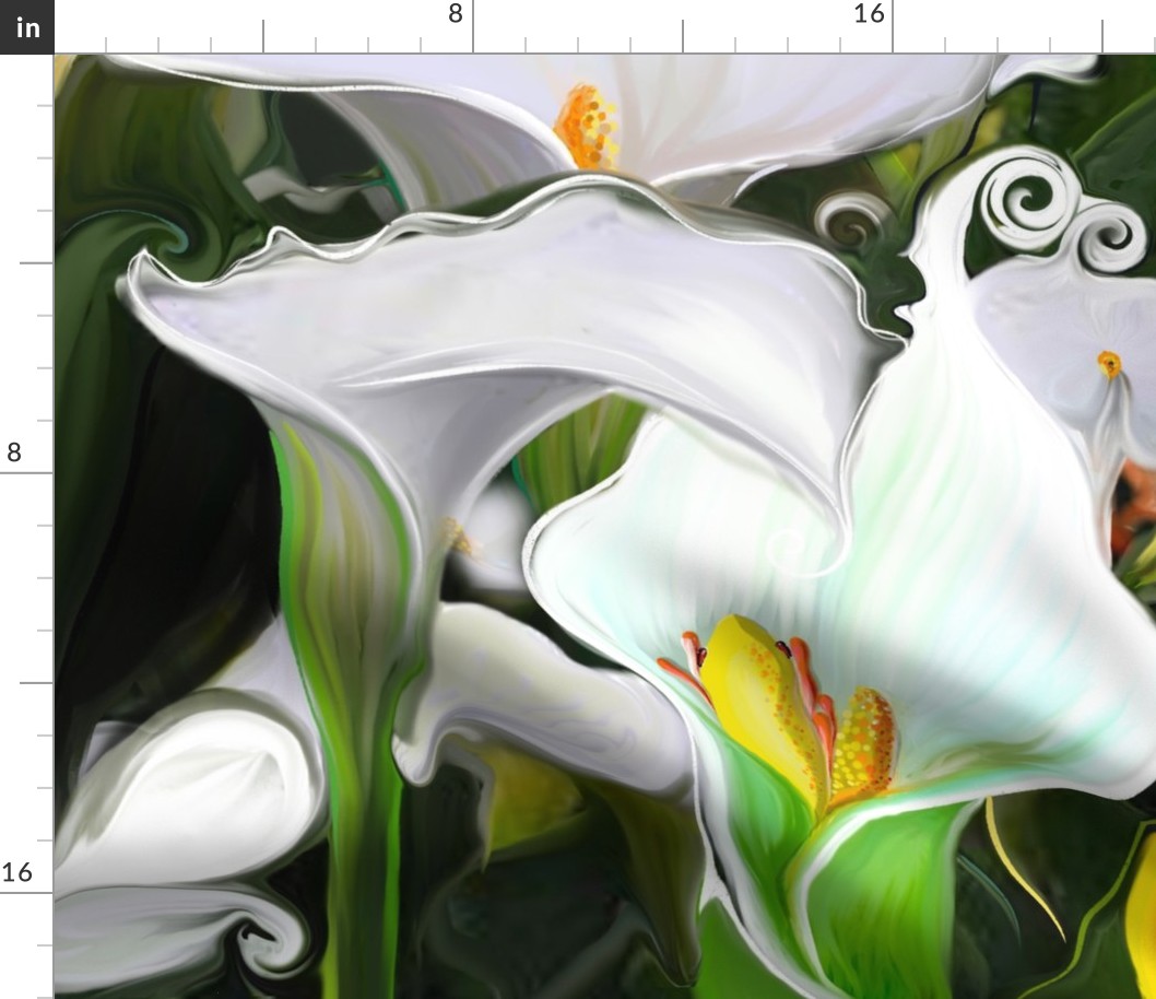 Finding Frogs  in swirling lilies of love!