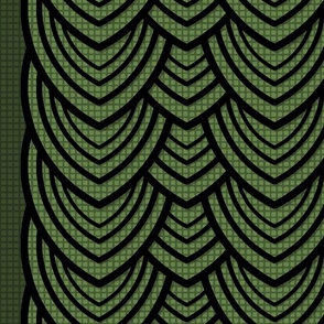 Checkered snakeskin artdeco_green_large