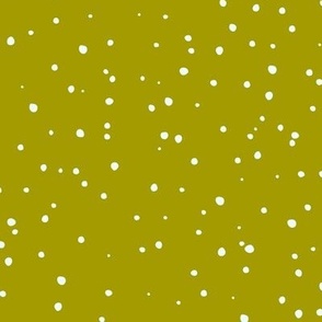 Happy Little Dots in Froggy Olive