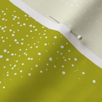 Happy Little Dots in Froggy Olive Diamonds